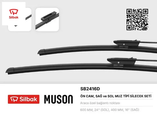 Silecek süpürgesi 600/400mm muz tipi 301-c elysee-clıo ııı 09/05 talıa 00 fluence 09 sılbak  resmi