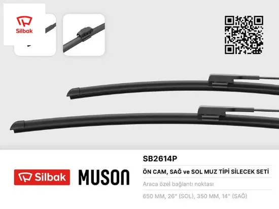 Silecek süpürgesi 650/350mm muz tipi captur 16 sılbak  resmi