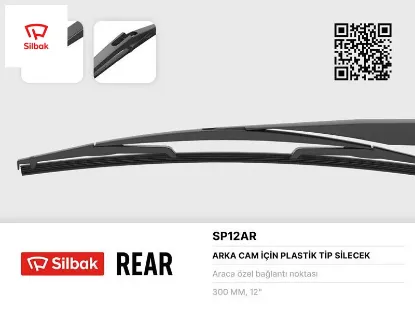 Silecek süpürgesi arka plastık tıp 300mm duster-punto ııı-grande punto-cmax-cıvıc-juke-mıcra-venga- sılbak  resmi