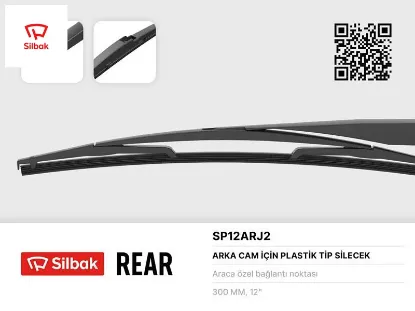 Silecek süpürgesi arka plastik tip 300mm cıtroen c1 ıı 04/14 . Daıhatsu charade 03/03 . Cuore 7 03/0 sılbak  resmi