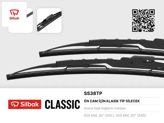 Ss38t silecek süpürgesi 510mm samara ön cam sılbak  resmi