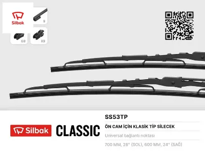 Silecek süpürgesi 600/700mm transıt v184 -v347-v348 02 sılbak yc1xs175258aa/ yc1xs175258ba/ t123666 resmi
