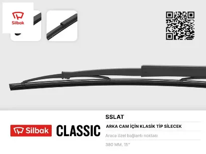 Silecek süpürgesi 385mm arka cam silme sistemi kartal slx sılbak  resmi