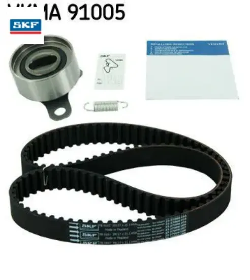 Triger kayış seti eksantrik seti corolla 1.6l 4a-fe enjeksiyonlu ae101 ae111 92-00 1 kayış 1 rulman skf 1356809020/ 1356819045/ 1350502030 resmi