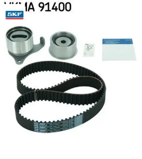 Triger kayış seti eksantrik seti toyota corolla 1.3l 4e-fe enjeksiyonlu ee111 99-00 1 kayış 2 rulman skf 1356819106/ 1350511040/ 1350311030 resmi