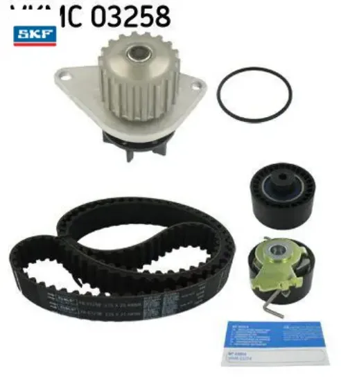 Devirdaim eksantrik gergi kiti p206-p307-p1007-c2-c3c-c4 1.4 16v kfu et3j4 skf 1610793380/ 1609525780/ 9645209880 resmi