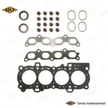 Üst takım conta fiesta v 01>08 . Fusion 01>12. Focus ıı 03>14 silindir kapak contalı 1.4 80hp zetec skt 2s6g 6014 aa resmi