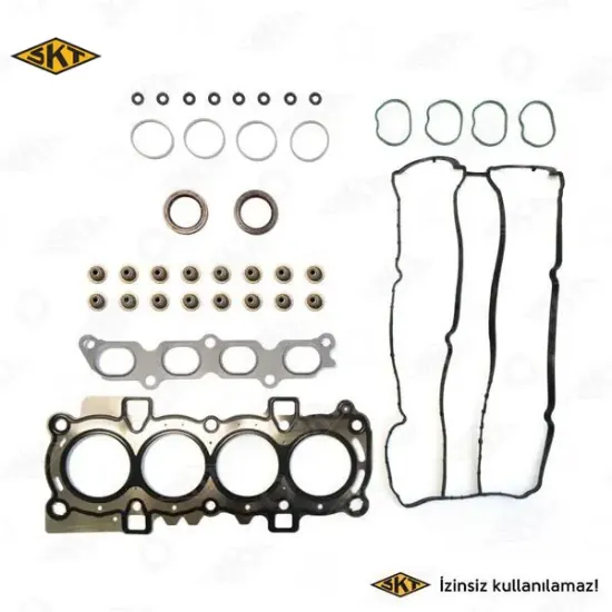 Üst takım conta fiesta vı silindir kapak contalı 1.25 lt. 16v 82 hp benzinli motorlar skt 8a6g 6014 aa resmi