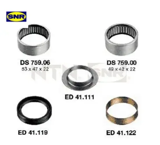 Torsiyon tamir takımı p205-306-309 1.4-1.5-1.6-1.7d-1.9-xsara-zx 1.4i 1.6 16v-1.8i-1.9 snr 5132.49 resmi