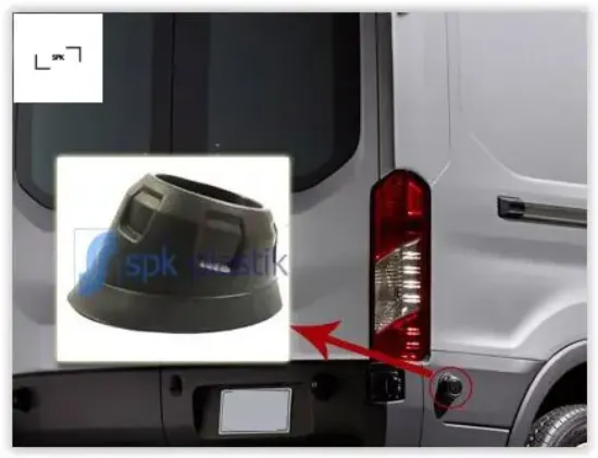 Arka yan gövde kapı dayama plastiği sağ-sol transit v363 spk bk31v272a56adn resmi