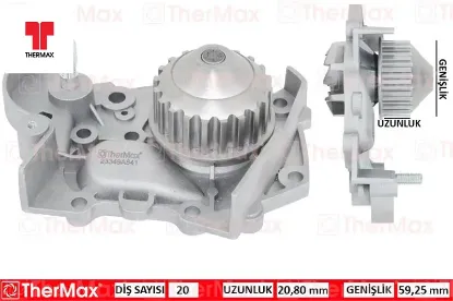 Devirdaim r19-clıo-exp 1.4 enj. E6j-e7j pa412 t thermax 7700736091/ 7701633125 resmi