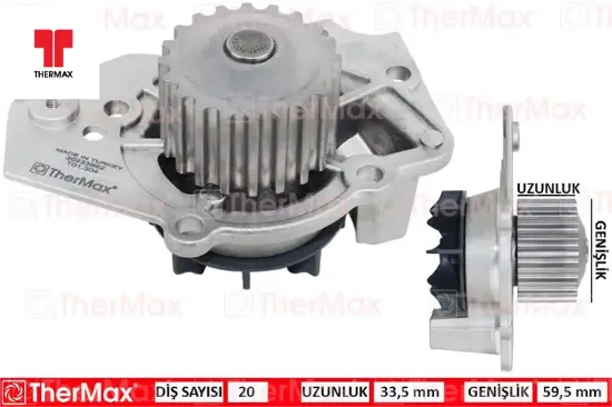 Devirdaim psa bx 1.7 1.9 zx 205 c15 xantıa 1.9 306 1.8 thermax 120160/ 1201.60/ gwp338/ gwp337 resmi