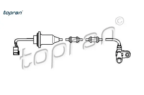 Abs sensoru arka sag s-class w220 c215 topran a2205400517 resmi