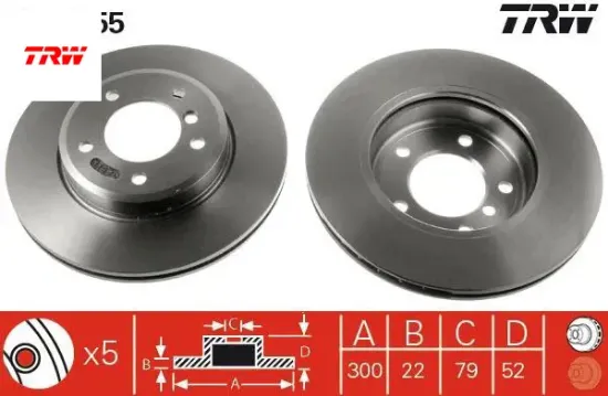 Fren dıskı on e46 99 04 trw 34116864058 resmi