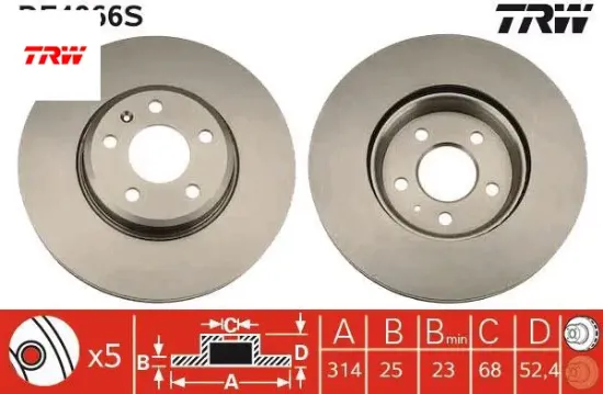 Ön fren aynası havalı a4 8ec 2.0 tdı 06- a4 8k2 a4 avant 8k5 1.8 tfsı/1.8 tfsı quattro/2.0 tfsı/2.0 trw 8k0615301 resmi