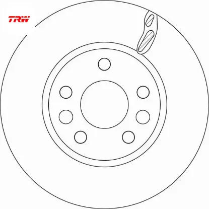 Ön fren diski megane ıv 15 talısman 15 dış çap:296mm k:26mm y:44mm 5 delik trw 402062000r resmi