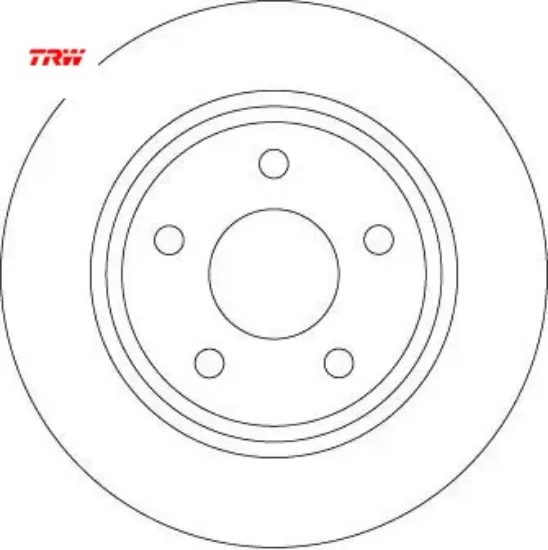 Arka fren dısk ayna focus ıv 17 trw jx612a315aea/ 2196429 resmi