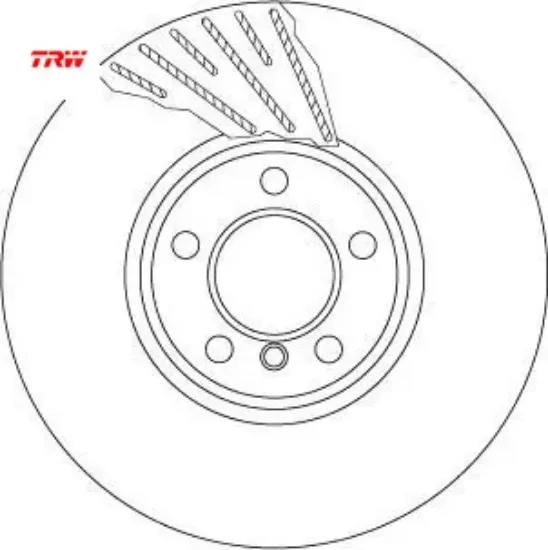 Fren dıskı on adet sag f10 f01 f06 f07 f12 f13 trw 34116785670 resmi