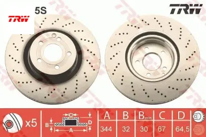 Fren dıskı on w212 s212 c207 a207 c204 trw a0004211512 resmi