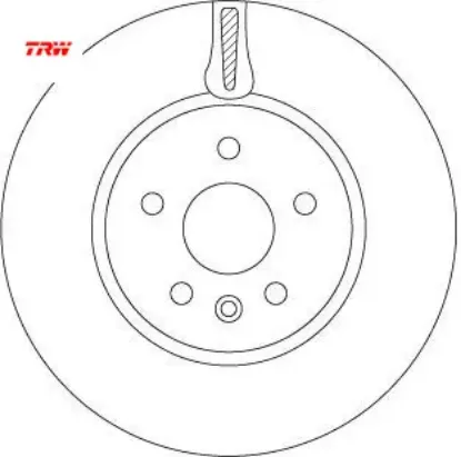 Ön fren aynası astra k 15 16 inç / 5 delik 300x26x5dl havalı trw 13515909/ 13597467 resmi