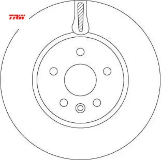 Ön fren aynası astra k 15 16 inç / 5 delik 300x26x5dl havalı trw 13515909/ 13597467 resmi