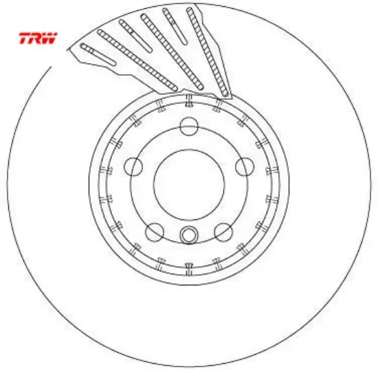 Fren dıskı on adet sag g20 g22 g30 g32 g11 g12 g15 g16 g01 g02 g05 g07 z4 ix ı20 yuksek karbon kaplm trw 34116860912/ 34106880076 resmi