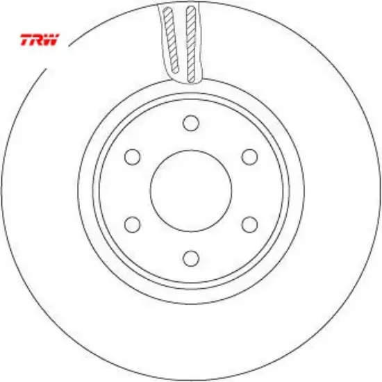 Fren dıskı on mercedes x-class w470 17 trw a4704210200 resmi