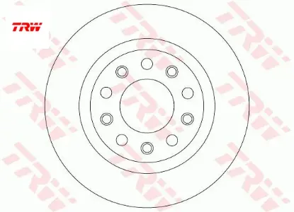 Arka fren aynası gıulıetta 10 1.4tb-1.6jtdm 264x5dxdolu trw 51806283/ 51815313/ 51912593 resmi