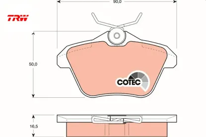 Arka fren balatası 156 97 05 166 98 07 164 93 98 lancıa kappa 95 01 trw 77362257/ 71712910/ 9945775 resmi
