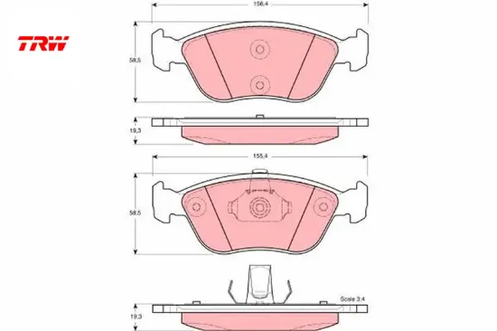 Ön balata volvo 850 2.0 2.3 t5 2.5 91-96 s70 2.3 2.4 2.5 97-00 v70 97-00 c70 2.0t 97 xc70 -02 271859 trw 272343/ 30648381/ 9485267/ 30793799 resmi