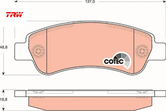 Arka balata boxer 4.06 ducato 07.06 jumper 4.06 trw 1611140880/ 4254.69/ 77364016/ 4253.59 resmi