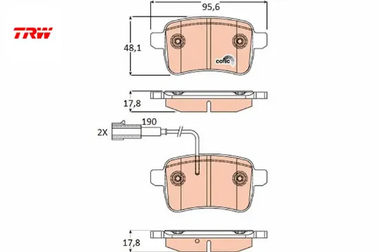 Arka balata fişli gıulıetta 09 1.4 tb 1.6jtd trw 77365357/ 71770092 resmi