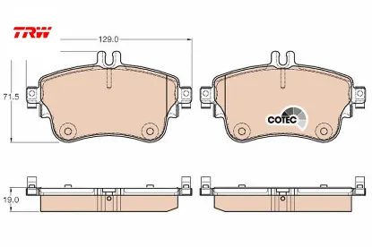 Fren balatası on w176 w246 c117 trw a0084200420 resmi