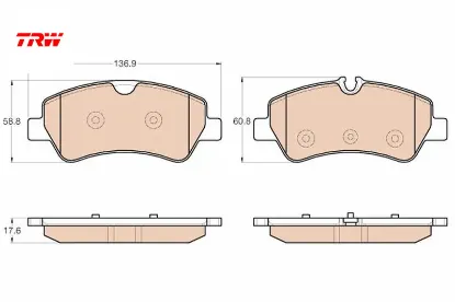 Arka balata tourneo custom-transıt custom 2.2 tdcı 12 kablosuz trw mebk2j2m008aa/ bk212m008ac/ bk212m008 resmi