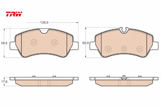 Arka balata tourneo custom-transıt custom 2.2 tdcı 12 kablosuz trw mebk2j2m008aa/ bk212m008ac/ bk212m008 resmi