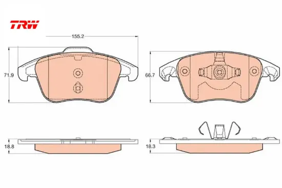 Ön fren balatası corsa f e 19> mokka e 20> 208 19> 2008 19> c4 20> ds3 18> trw 1675901280/ 1609987980/ 1647874180 resmi