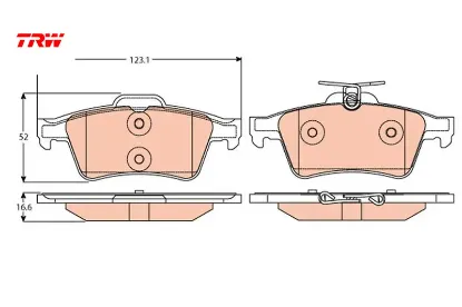Fren balatası arka jaguar s-type ıı x200 xf ı x250 xf sportbrake x250 xj x351 focus cmax connect lag trw c2p26112/ 3m512m008ac/ c2c27271 resmi