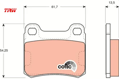 Fren balatası arka mercedes w201 83 93 trw a0014200120 resmi