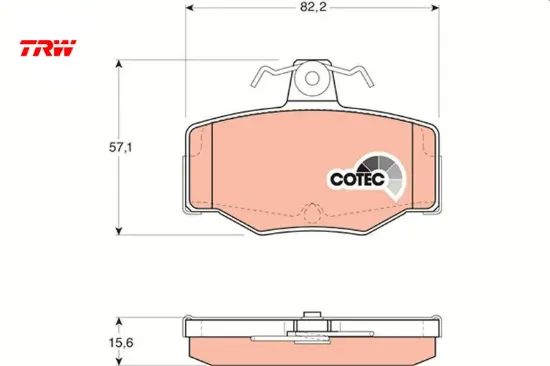 Arka balata nıssan prımera p10- p11 1.6i- 2.0i- 2.0i gt- almera 00 trw 440603f025/ 4406070j26/ d4060bm40a resmi