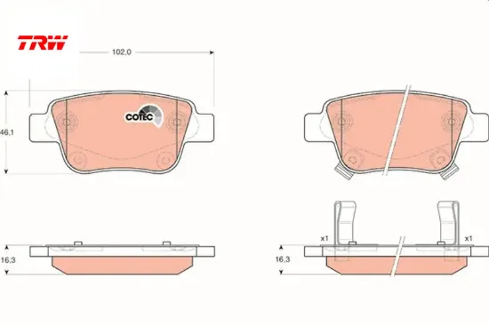 Arka balata avensıs 1.8-2.0-2.0d-4d 2.4 3.03-11.08 corolla verso 1.6-1.8- 2.0 2.2d-4d 04-3.04-09 trw 0446605010/ 0446605020/ wva23620 resmi
