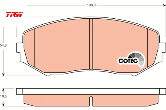 Ön balata grand vıtara 1.6 05 2.0 05 1.9 ddis 05 2.4 09 3.2 09 trw 5520065j23/ 5520065j11/ wva24346 resmi