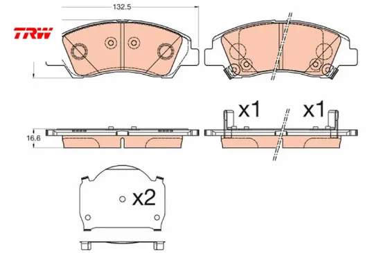Ön balata hyundaı i10 1.0-1.2 13 > trw 58101b9a70/ wva25976 resmi