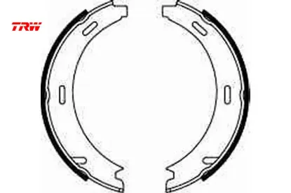 Fren balatası arka park frenı w201 w124 w168 w169 w245 w414 w202 w203 c209 w461 trw a1244200720 resmi