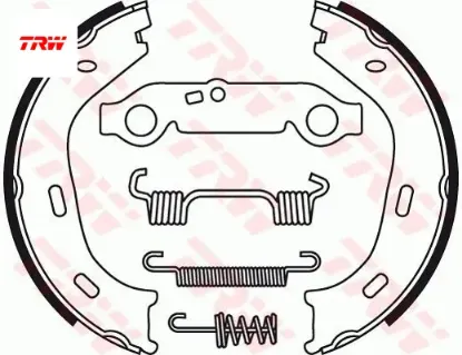 Fren balatası arka park frenı w116 w126 w123 r107 c107 yaylı trw a1164200020 resmi