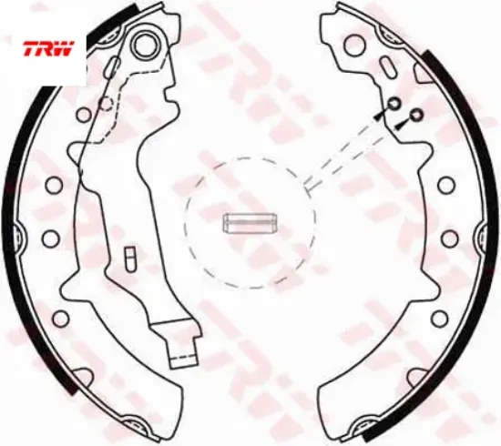 Arka pabuç balata corolla e11 1.4 1.6 1.9d- 97-00 carına e-corona 99-02 gs8438 200x37 trw 449505010 resmi