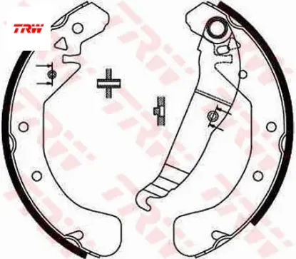 Arka fren papuç balatası astra g 98-05 astra h 04 combo c 01 trw 1605920/ 93189978/ 1605358/ 1605969 resmi