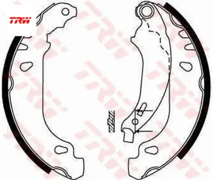 Arka pabuç balata clıo ıı 98 05 symbol ıı 08 logan 04 11 sandero 08 11 180x40 trw 7701205758 resmi