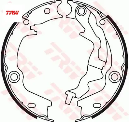 El fren pabuç balata accent 1.4gl 1.5crdi 1.6gls 05-10 kıa rıo 1.4 1.5crdı 1.6 05 08 168x32 trw 583501ga00 resmi