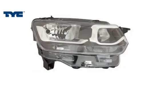 Sağ far berlıngo 18 halojen - gündüz farlı 20-h841-05-2b tyc 9816824780 resmi