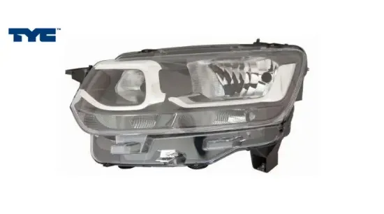 Sol far berlıngo 18 halojen - gündüz farlı 20-h842-05-2b tyc 9816824880 resmi